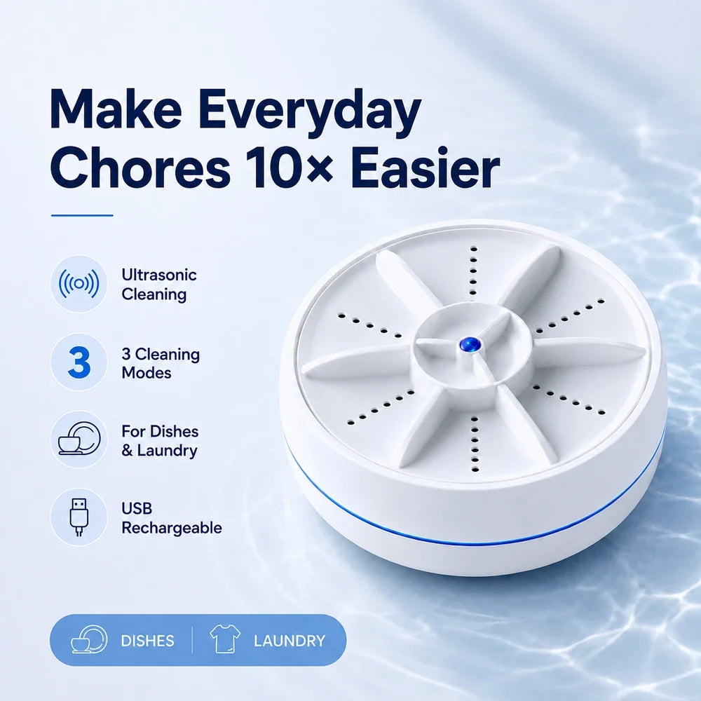 Portable Ultrasonic Washer