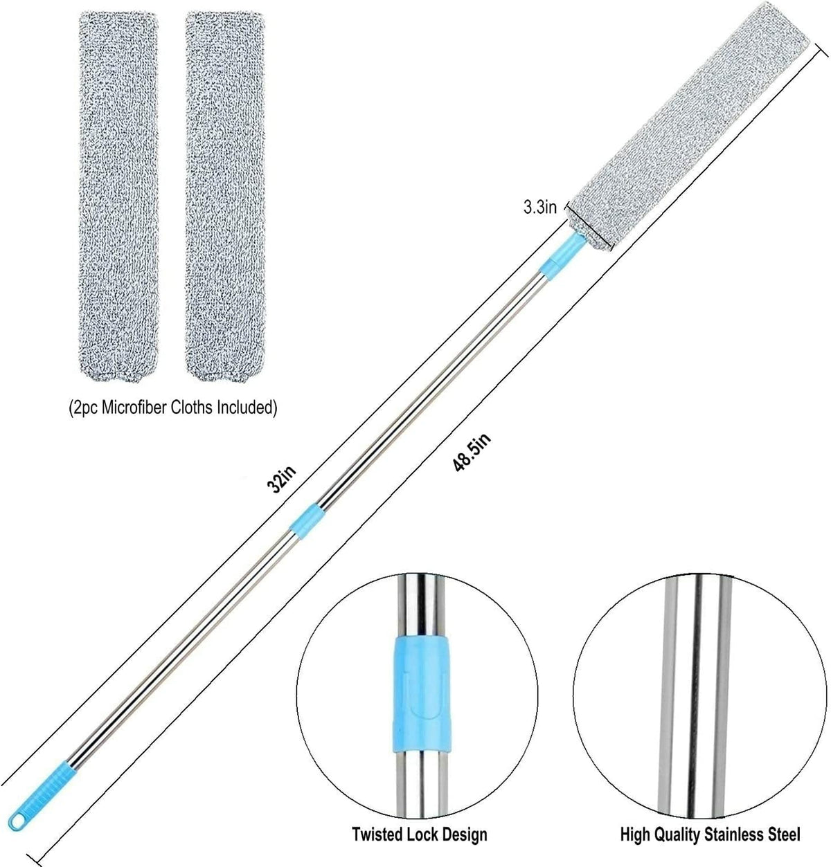 Microfiber Duster With Extension Pole