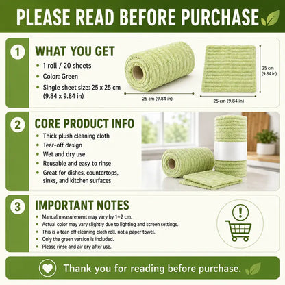 Thick Tear-Off Cleaning Cloth
