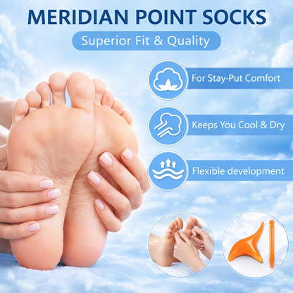 Reflexology Socks With Trigger Point Massage Tool