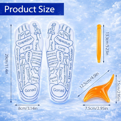Reflexology Socks With Trigger Point Massage Tool